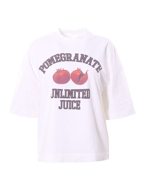 T-shirt boxy in jersey di cotone con stampa CIRCOLO 1901 | FD3704OTTIC